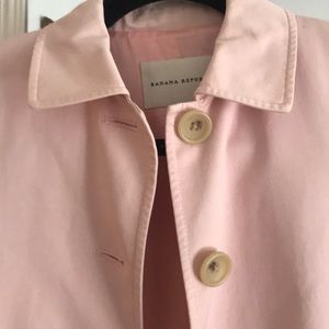 Pink Banana Republic Trench Coat